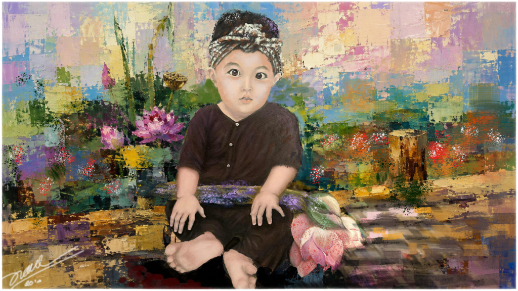Child Among the Blooms