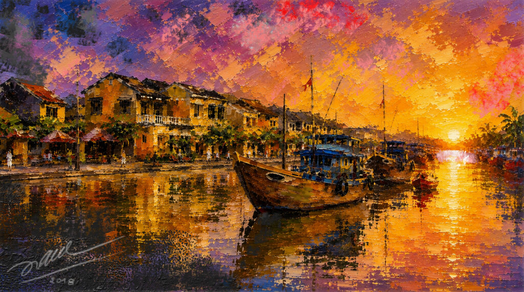 Sunrise Over the Ancient Town Hoi An